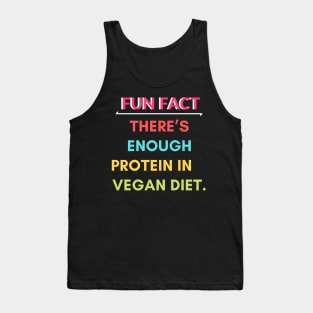 Vegan tee design Tank Top